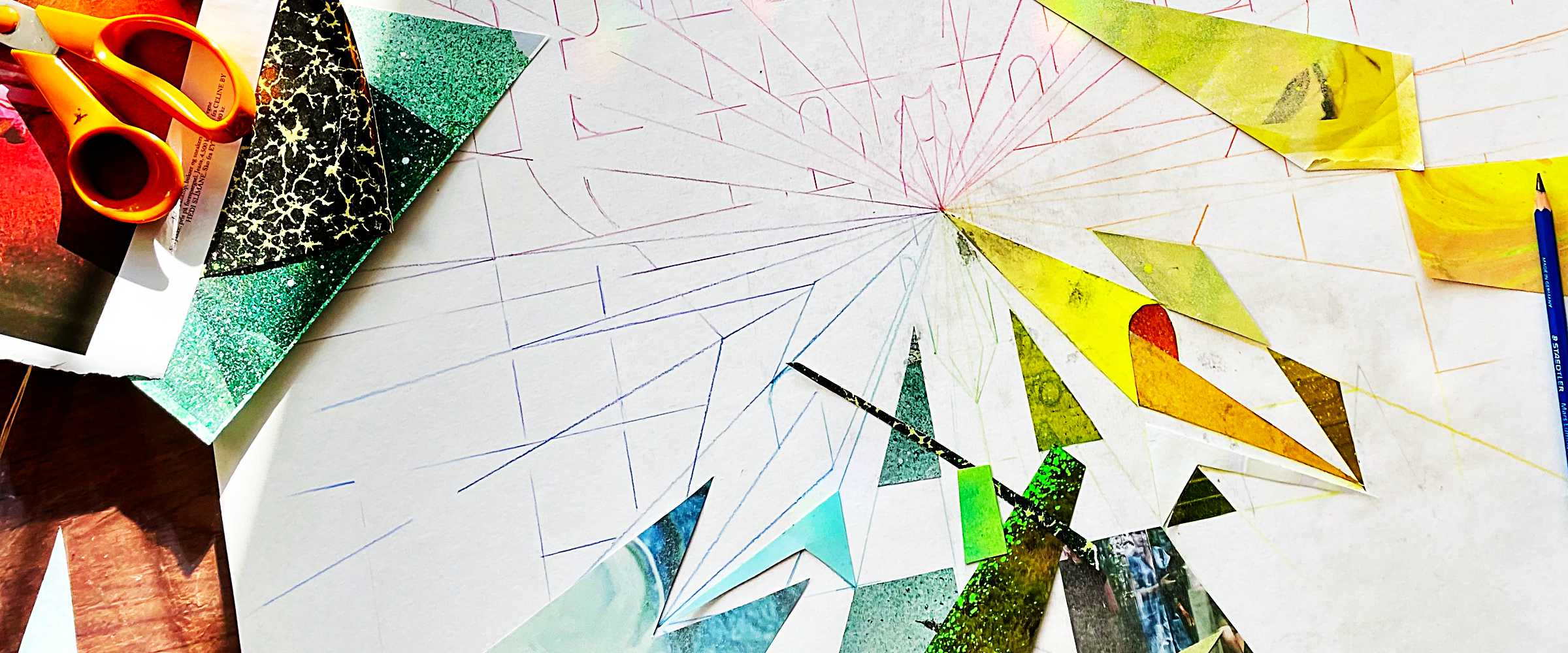 Collage-forarbejde til et værk, Thomas Arendt