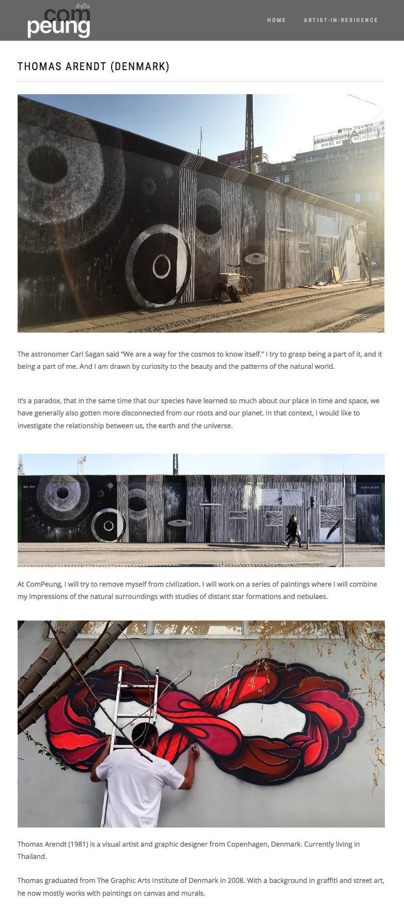 ComPeung Artist Residency, Thomas Arendt