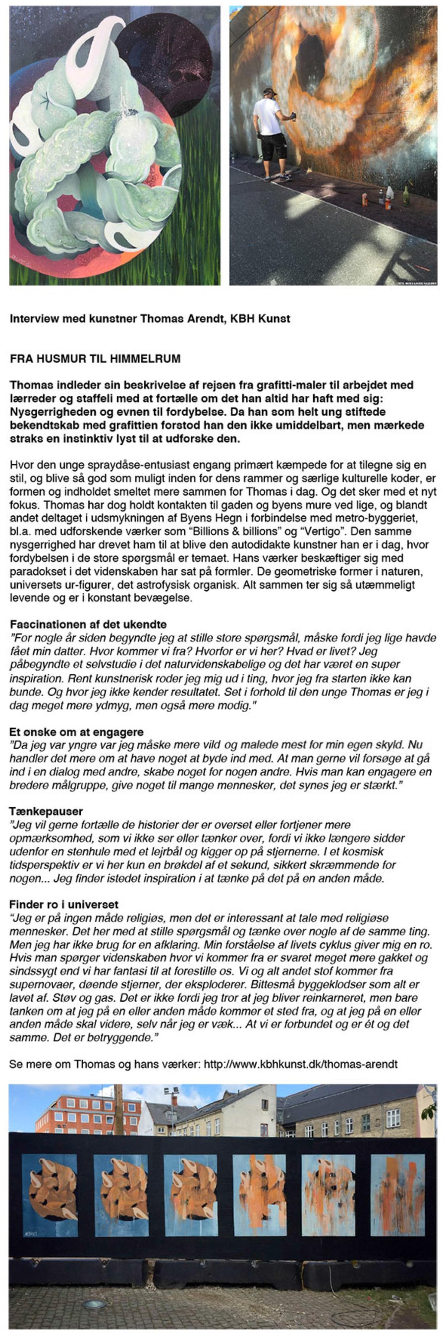 KBH Kunst interview med Thomas Arendt