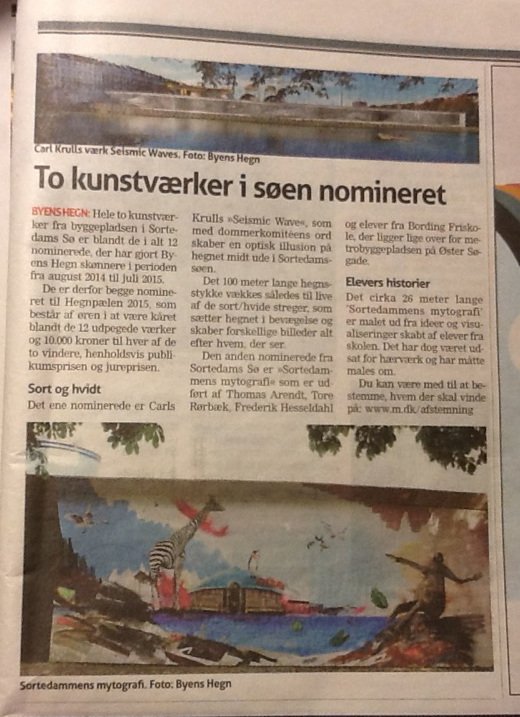 Østerbro Avis, Sortedammens mytografi nomineret