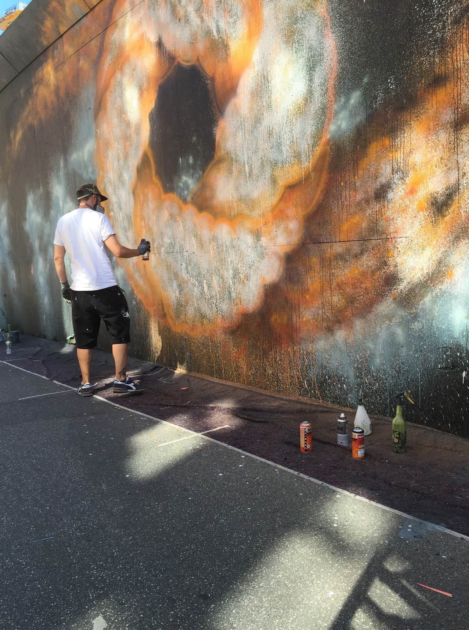 Billions & billions mural, Smukificering, Thomas Arendt, 2015. Photo by Marie Louise Valbjørn
