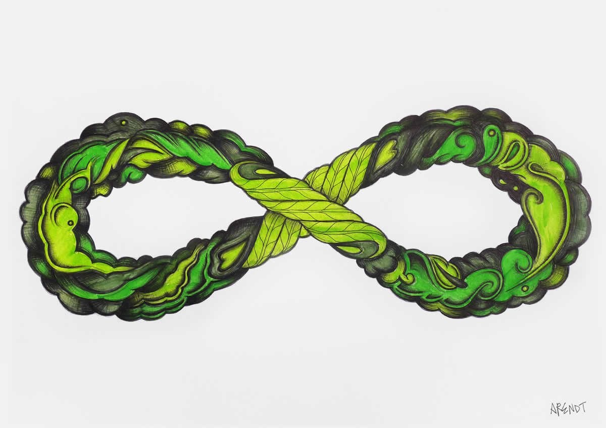 Infinity, green, Thomas Arendt, 2014